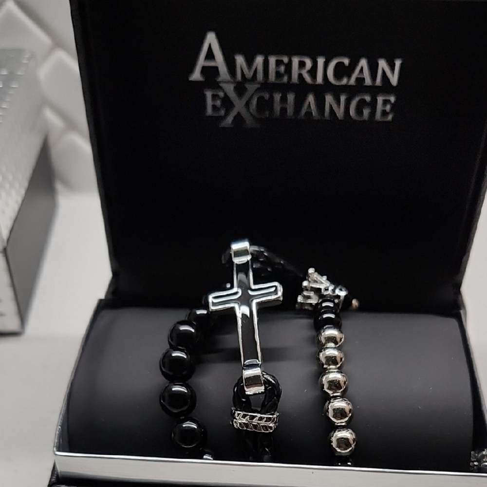 American Exchange Black and Silver Jewelry Collection
